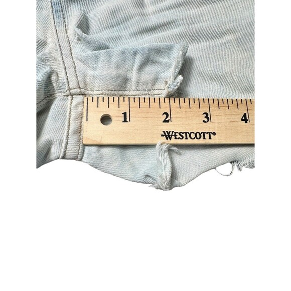 Citizens Of Humanity Size 26 Denim Ombré‎ Jean Shorts Cut Offs Frayed Hem #I3-5 - Picture 10 of 10